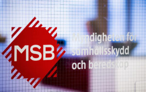 MSB logga för terrornivån i Sverige